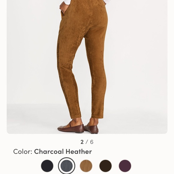 Dark Rust Lands’ End Women's Sport Knit Corduroy Leggings Size Medium - Picture 7 of 7